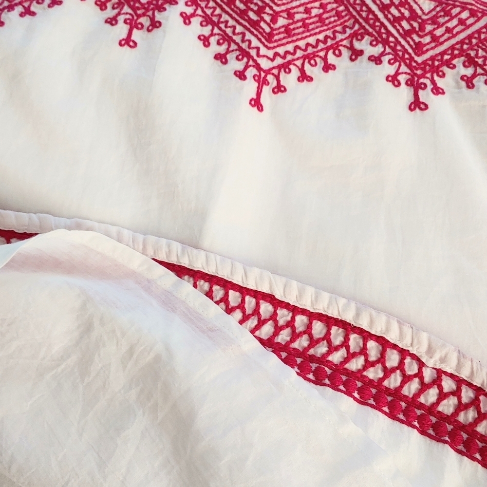 Pomegranate tunic top. XS pink and white - Picture 5 of 12